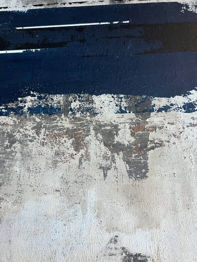 Original Black & White Abstract Mixed Media by Sergio Aranda