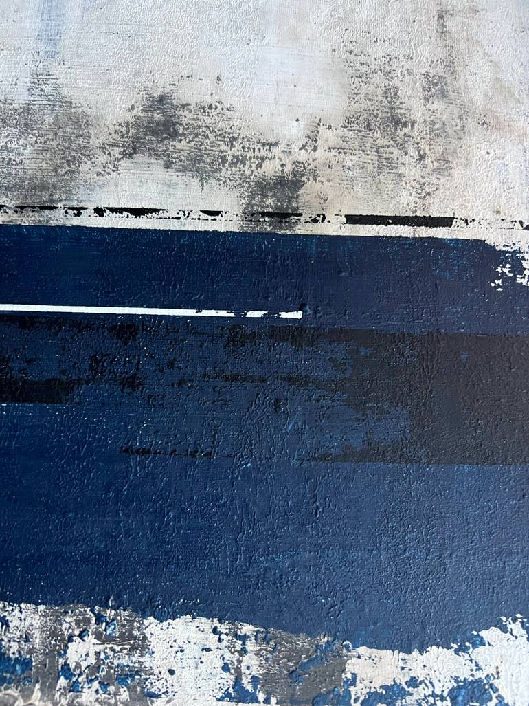 Original Black & White Abstract Mixed Media by Sergio Aranda