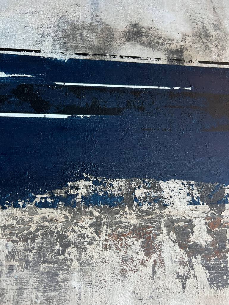 Original Black & White Abstract Mixed Media by Sergio Aranda