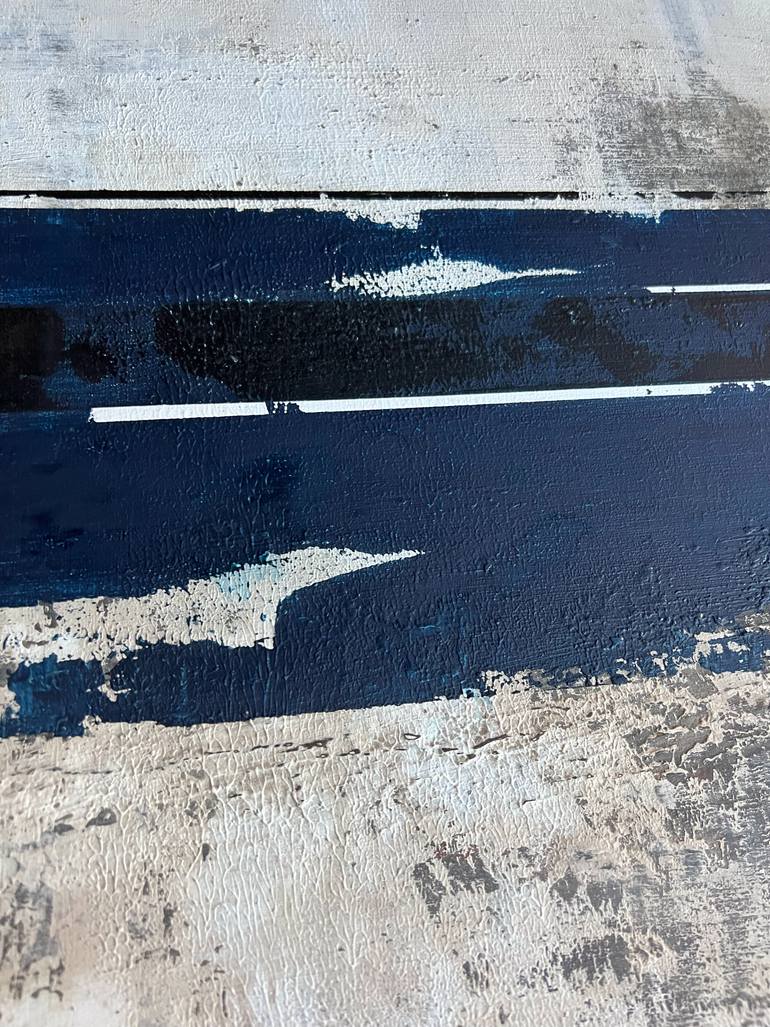 Original Black & White Abstract Mixed Media by Sergio Aranda