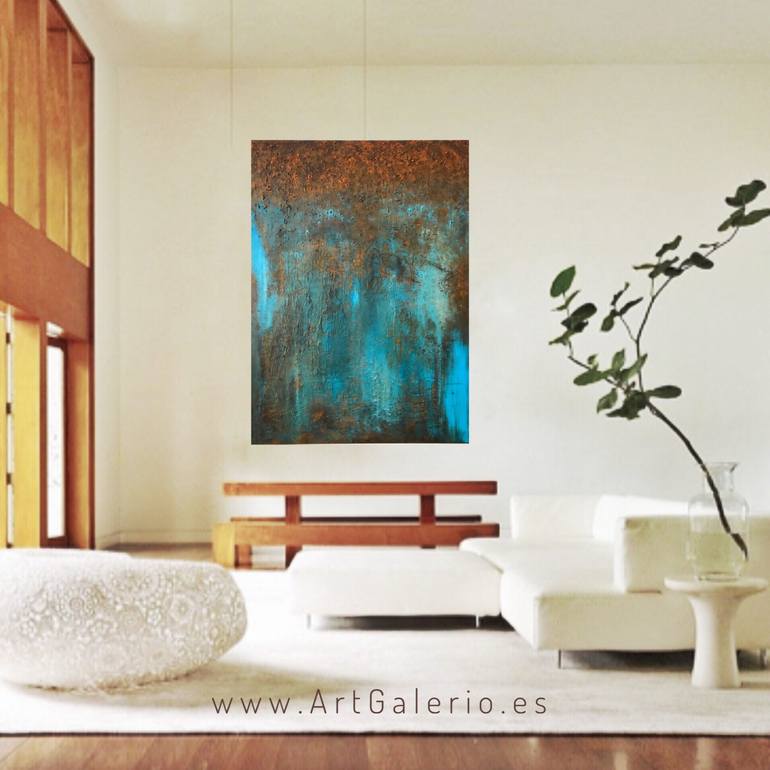 Original Abstract Expressionism Abstract Painting by Sergio Aranda