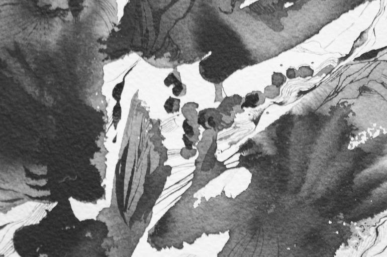 Original Conceptual Abstract Drawing by Olga Polyanskaya