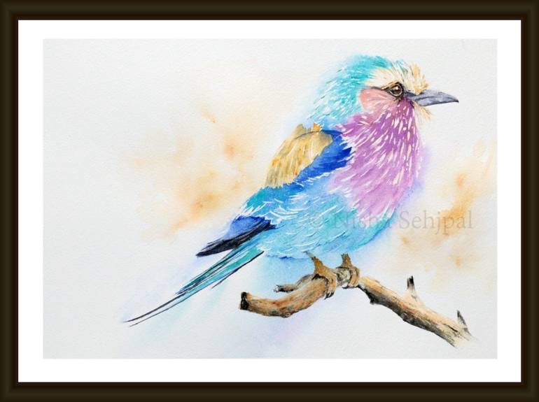 Original Impressionism Animal Painting by Nisha Sehjpal