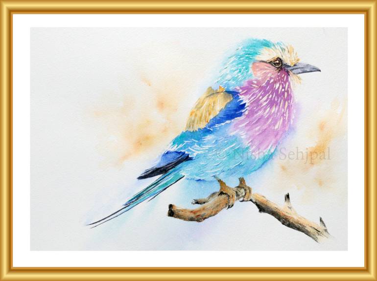 Original Impressionism Animal Painting by Nisha Sehjpal