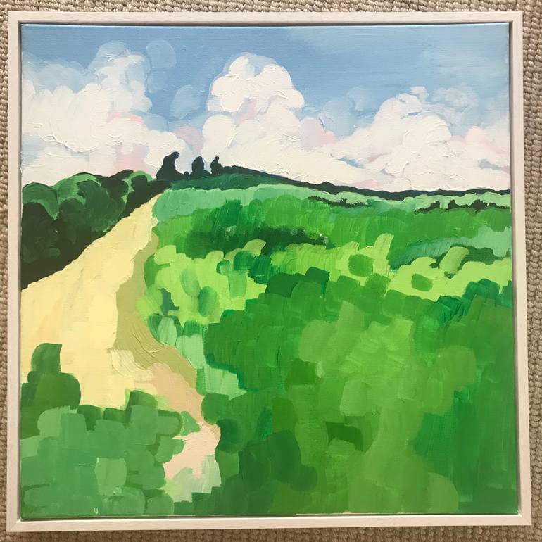 Original Impressionism Landscape Painting by Cece Swan