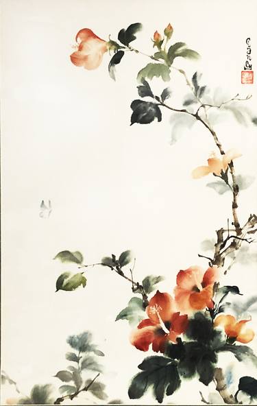 Original Fine Art Floral Painting by John Clancy