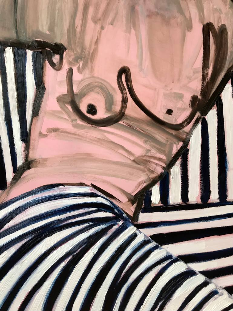 Original Figurative Abstract Painting by Louise Howard
