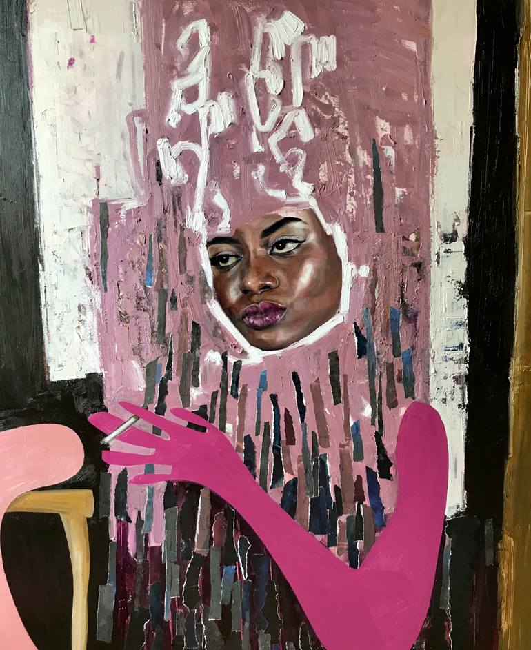 Original Figurative Abstract Painting by Louise Howard