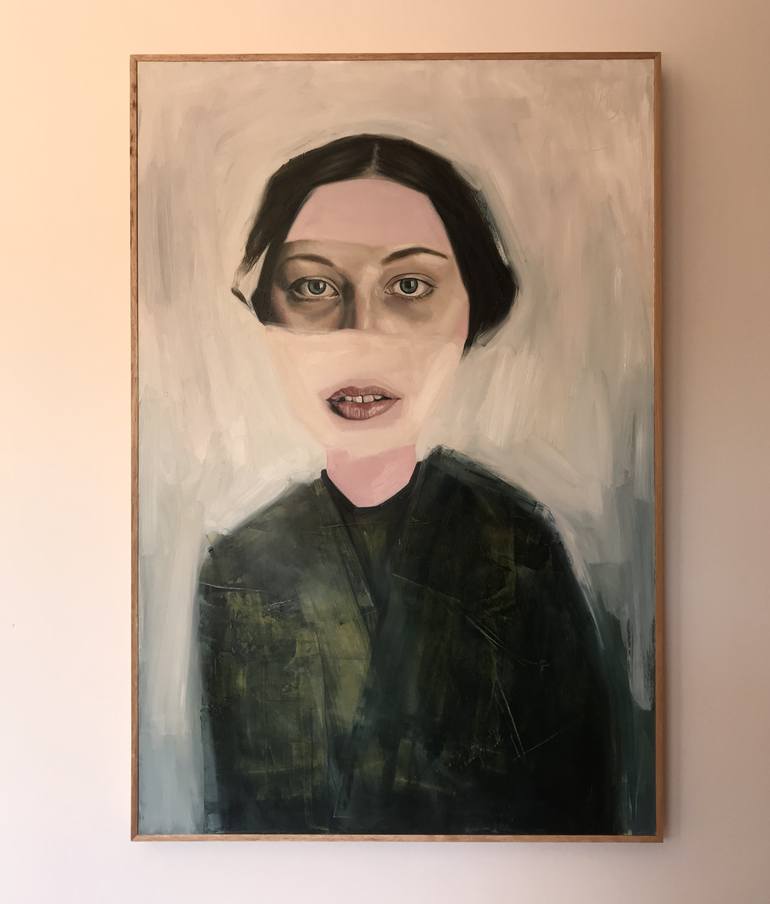 Original Abstract Portrait Painting by Louise Howard