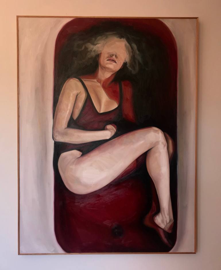 Original Abstract Nude Painting by Louise Howard