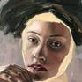 Fine art original oil painting by artist Louise Howard, entitled, Deliver.
