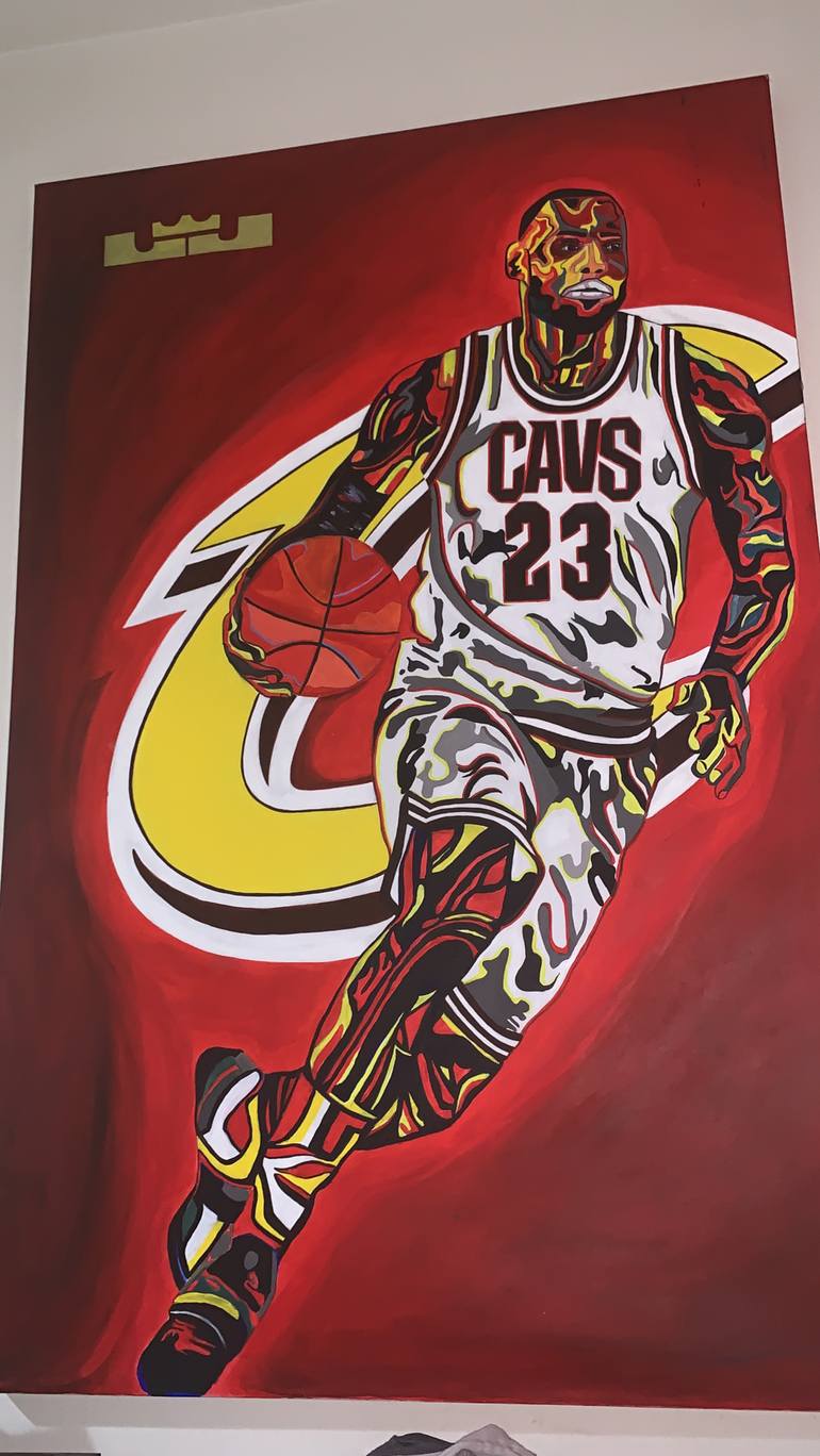 Lebron store james painting