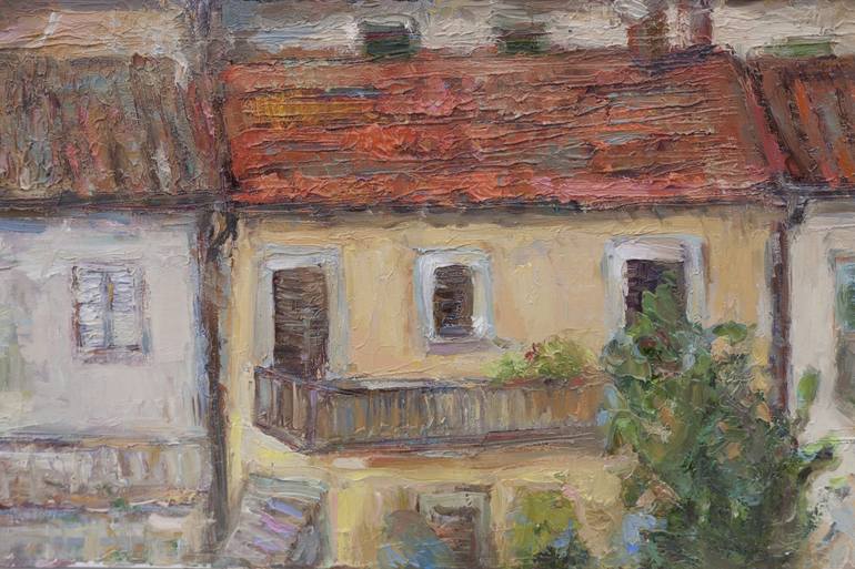 Original Realism Architecture Painting by Mariana Sobkiv