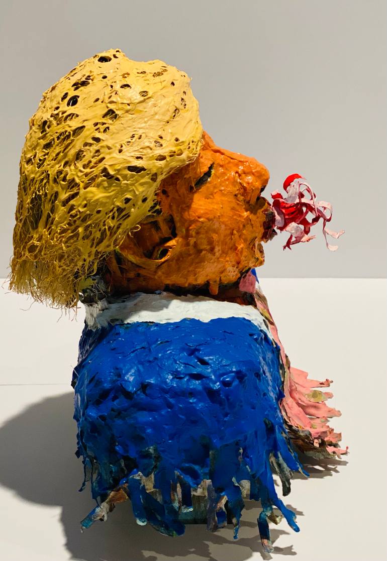 Original Conceptual Politics Sculpture by Julie Castillo
