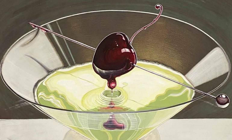 Original Food & Drink Painting by Julie Castillo