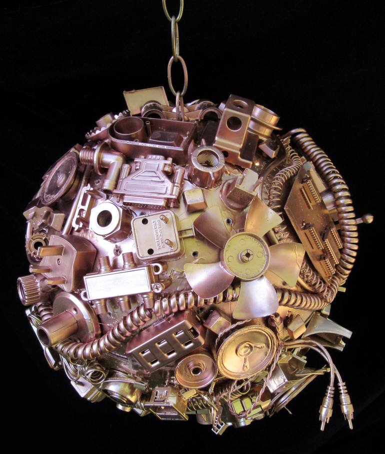 Original Abstract Technology Sculpture by Julie Forbes