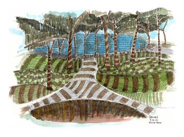 Original Landscape Drawings by Savvas Sarafidis