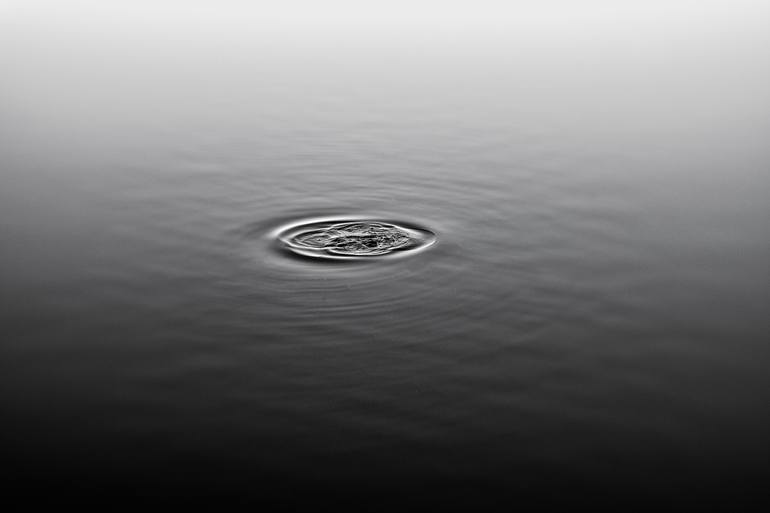 Original Nature Photography by Jon Miller | Photorealism Art on Paper | Drop in the Lake