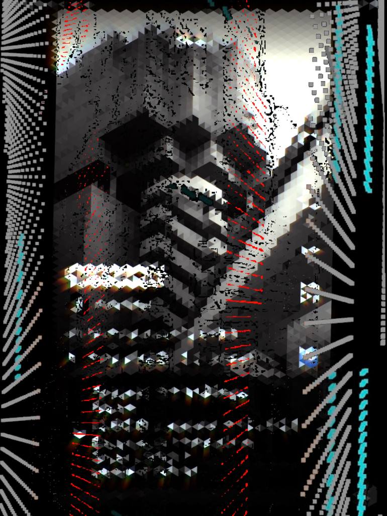 Original Pop Art Geometric Digital by Pop Up Art