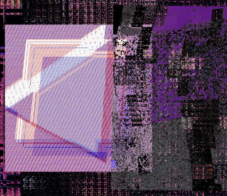 Original Pop Art Geometric Digital by Pop Up Art