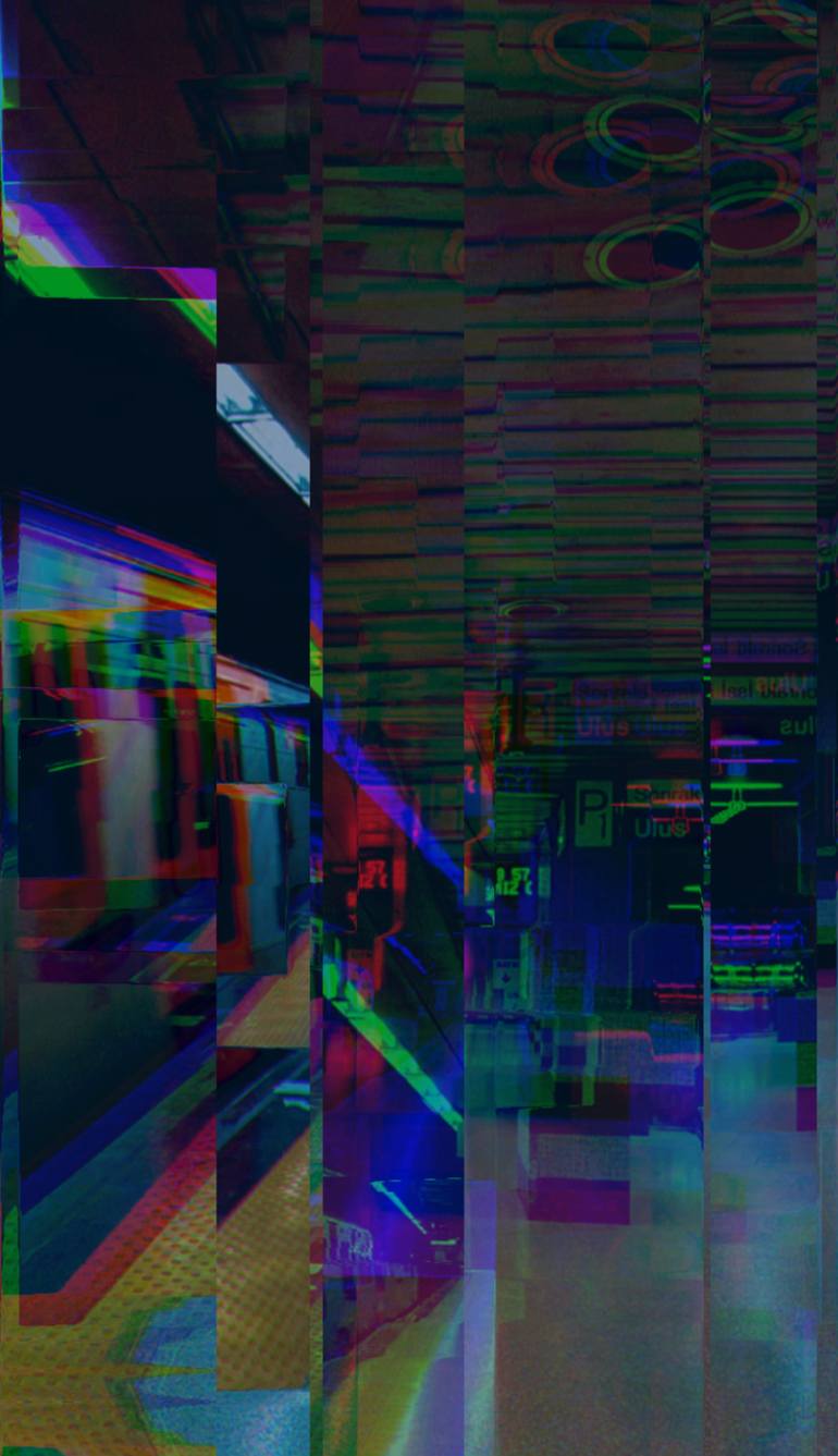 Original Pop Art Geometric Digital by Pop Up Art