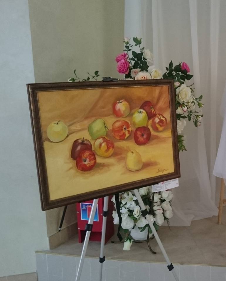 Original frame Still Life Painting by yuliya Shulyateva