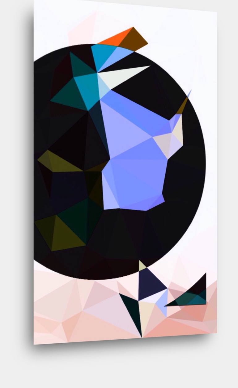 Original Illustration Geometric Digital by Rachelmauricio Castro