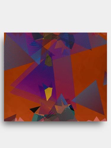 "GSDGL : Geometric Shapes Dispersed in Generative Layers" - Limited Edition of 1 thumb