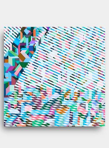 "Generative 3d graphic under also generative grid  " - Limited Edition of 1 thumb