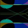 Geometric Shapes with Generative Blue Predominance - 01