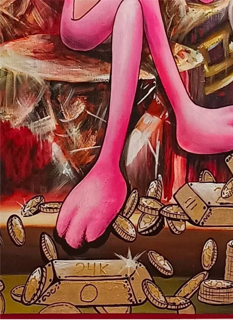 Original Pop Art Cartoon Painting by Philippe Toneut