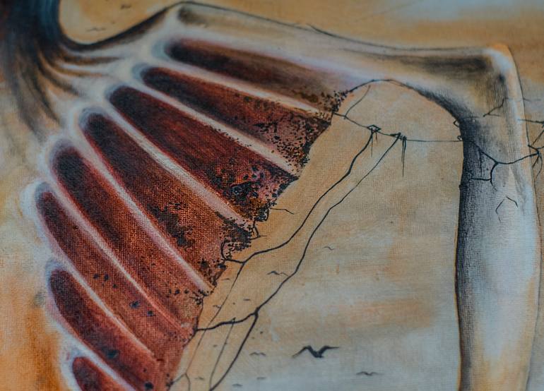 Original Surrealism Classical Mythology Painting by Gray Isi