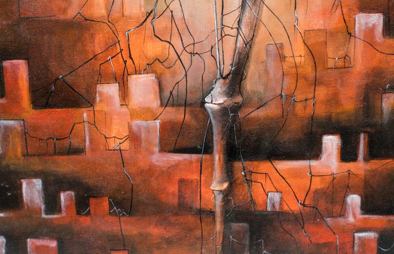 Original Surrealism Classical Mythology Painting by Gray Isi