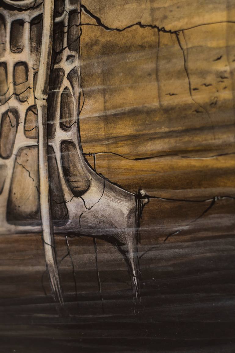 Original Surrealism Animal Painting by Gray Isi