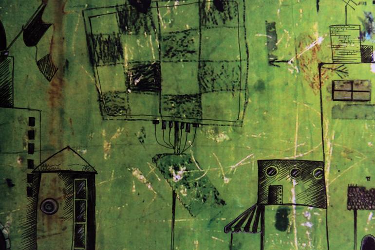 Original Surrealism Architecture Mixed Media by Gray Isi