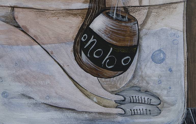 Original Surrealism Other Painting by Gray Isi