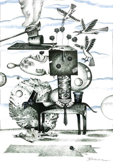 Print of Conceptual Animal Drawings by Hobo's Art