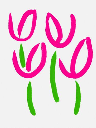 Tulips On White - Limited Edition of 100 thumb
