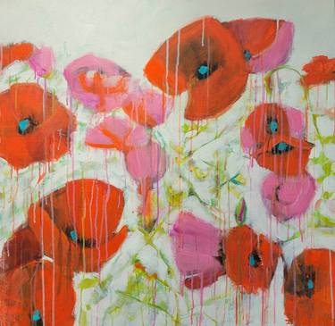 Original Expressionism Floral Paintings by Leah Kohlenberg