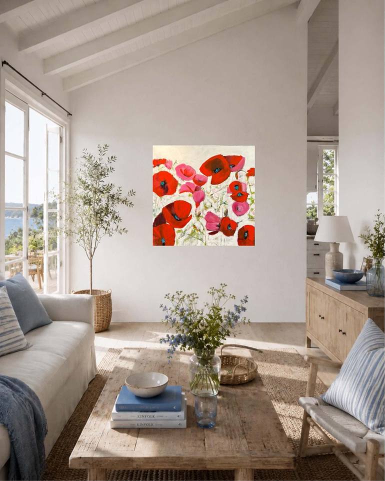 Original Expressionism Floral Painting by Leah Kohlenberg