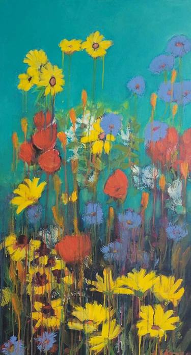 Original Impressionism Floral Paintings by Leah Kohlenberg