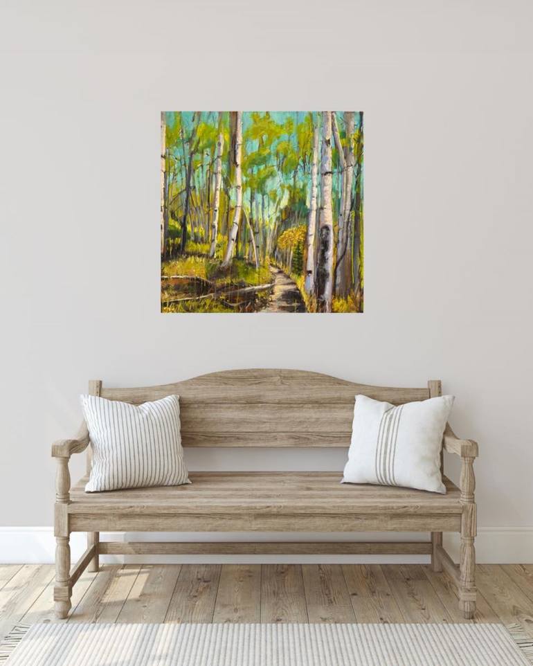 Original Impressionism Nature Painting by Leah Kohlenberg