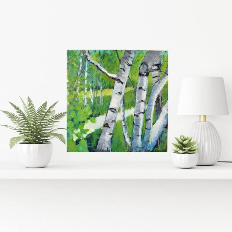 Original Impressionism Nature Painting by Leah Kohlenberg