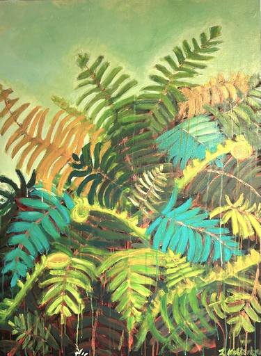 Fern in soft green sky thumb