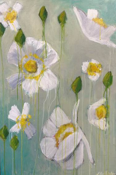 Original Floral Painting by Leah Kohlenberg