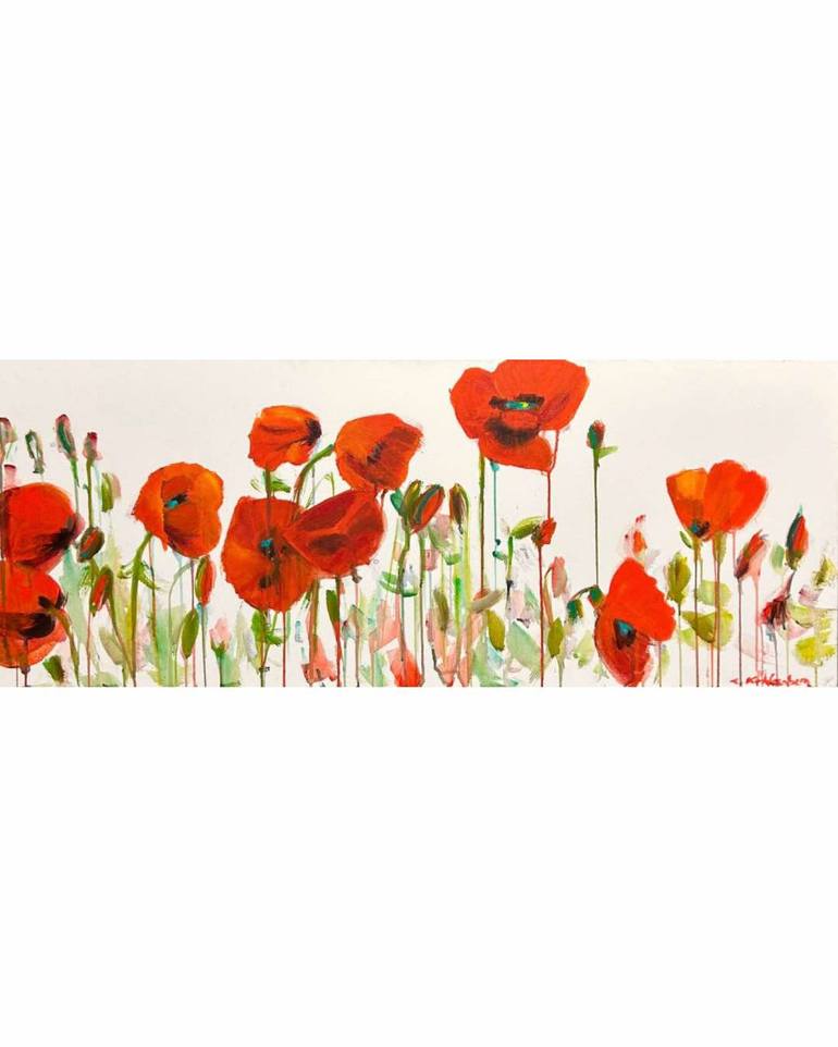 Original Expressionism Floral Painting by Leah Kohlenberg