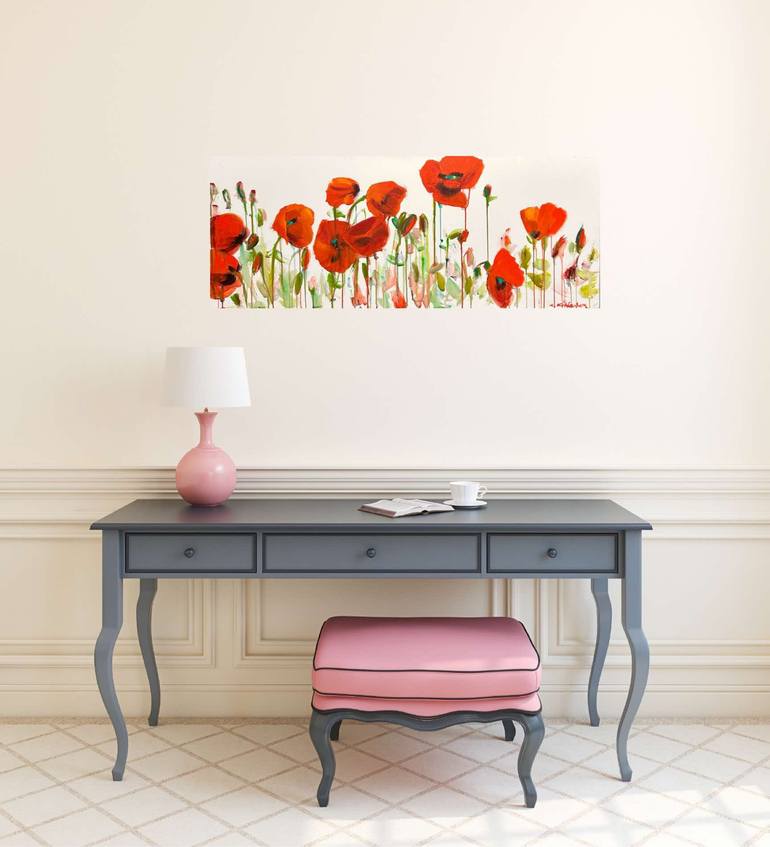 Original Expressionism Floral Painting by Leah Kohlenberg
