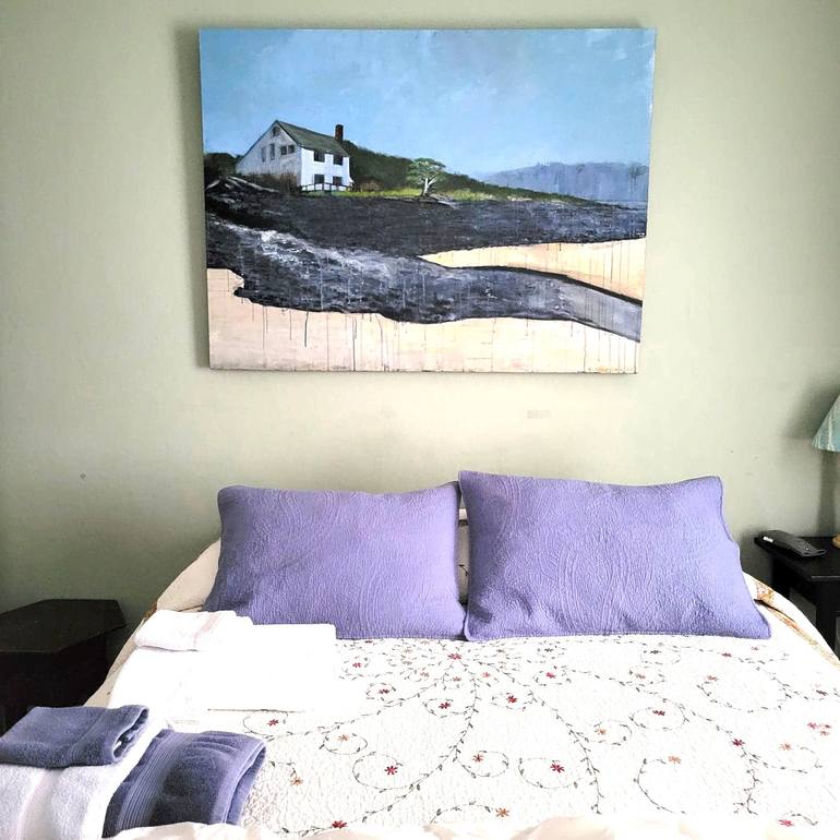 Original Impressionism Beach Painting by Leah Kohlenberg