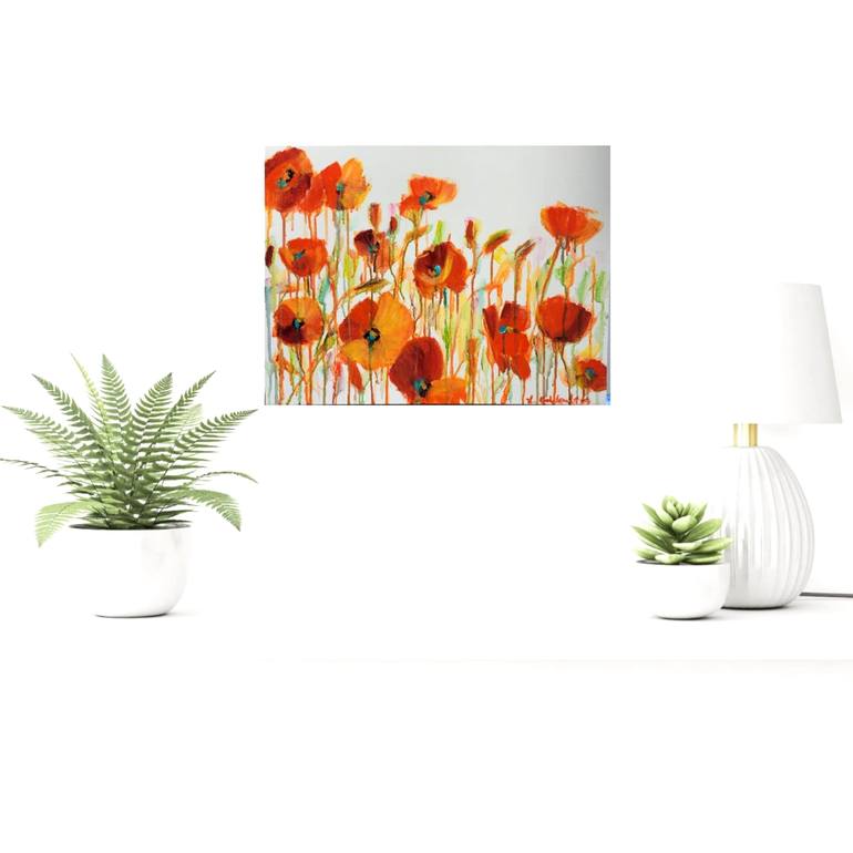 Original Impressionism Floral Painting by Leah Kohlenberg