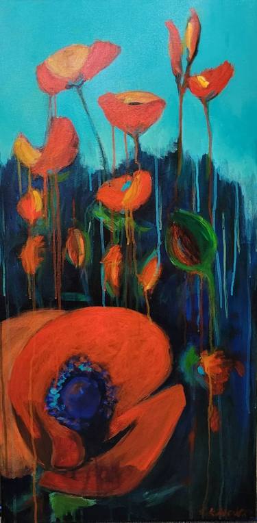 Poppies in Blue thumb